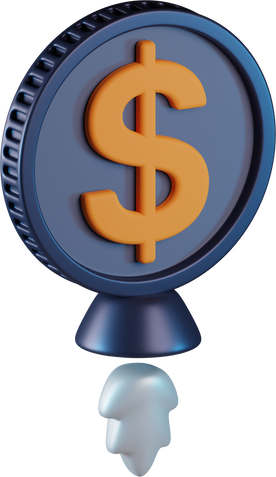 Money Rocket 3D Icon
